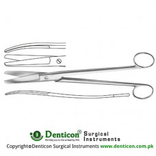 Sims-Siebold Gynecological Scissor Curved Stainless Steel, 24.5 cm - 9 3/4"